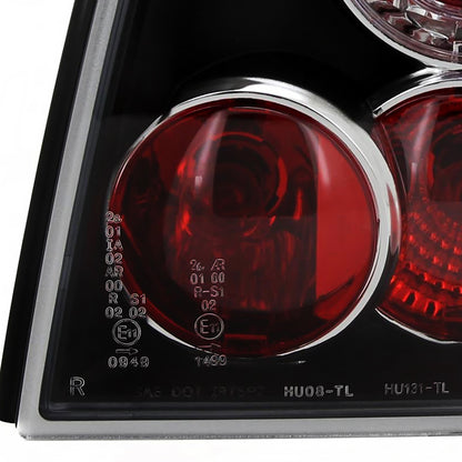 1993-1998 Volkswagen Golf Mk3 Tail Lights (Matte Black Housing/Clear Lens)