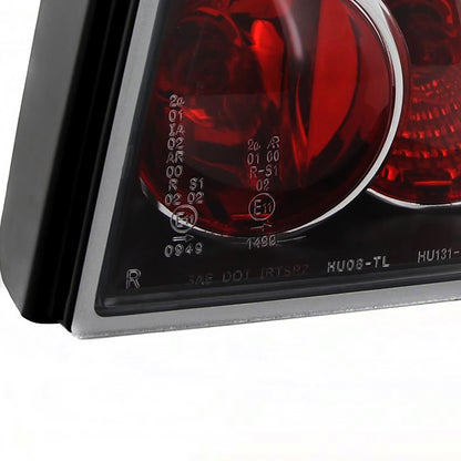 1993-1998 Volkswagen Golf Mk3 Tail Lights (Matte Black Housing/Clear Lens)