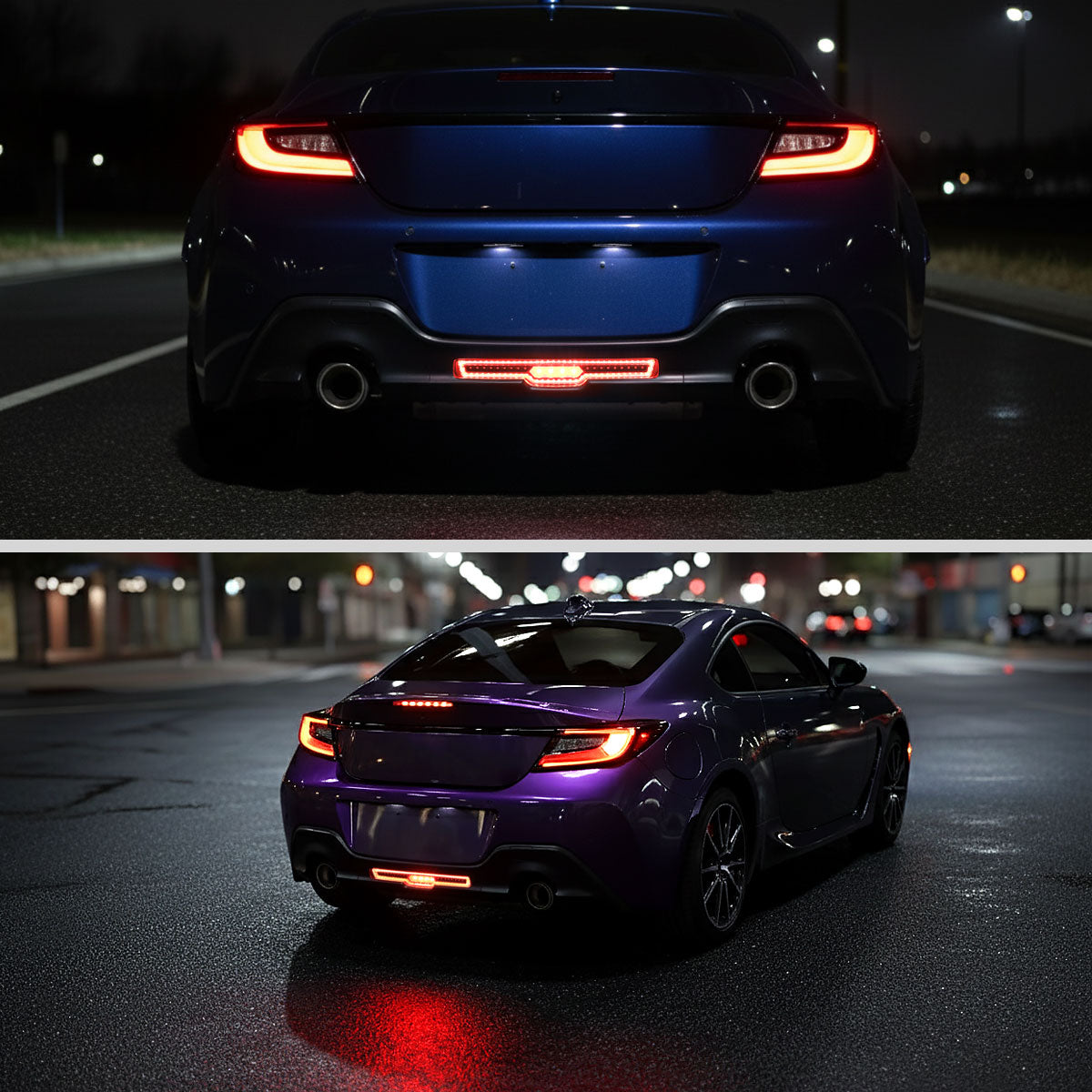 2022-2024 Toyota GR86 / Subaru BRZ Rear Bumper Full LED 4th Reverse Tail Brake Light (Matte Black Housing / Clear Lens)