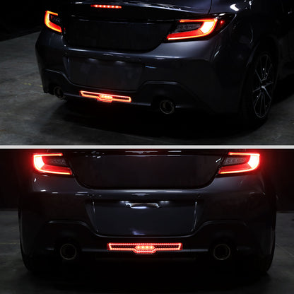 2022-2024 Toyota GR86 / Subaru BRZ Rear Bumper Full LED 4th Reverse Tail Brake Light (Matte Black Housing / Clear Lens)