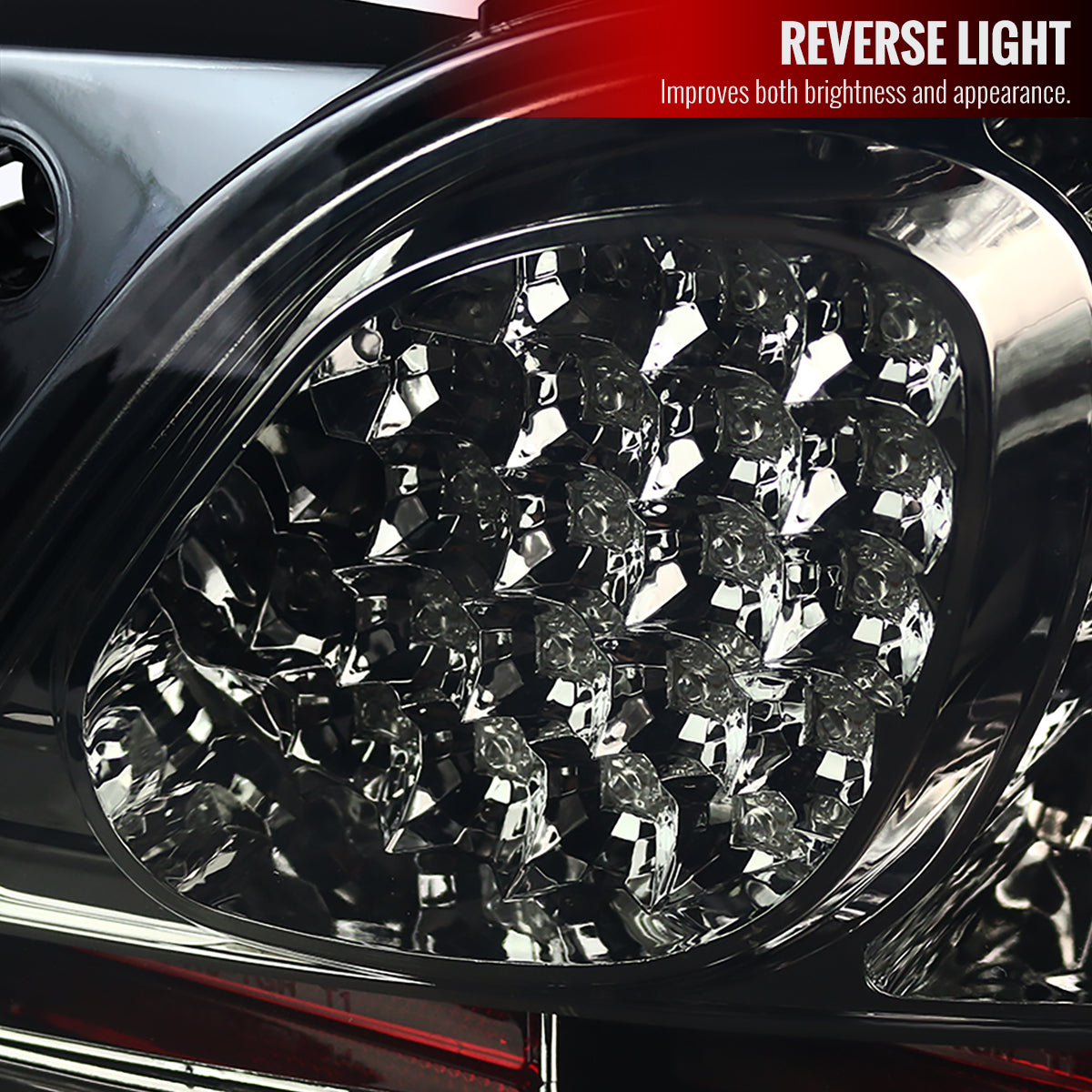 1998-2005 Lexus GS300/GS400/GS430 LED Tail Lights (Chrome Housing/Smoked Lens)