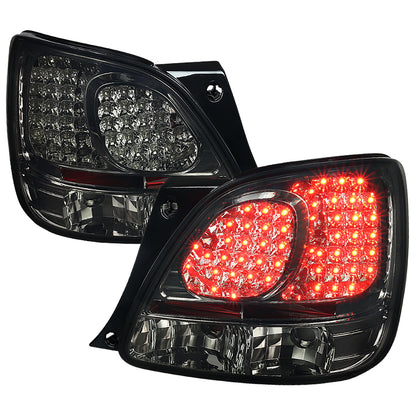 1998-2005 Lexus GS300/GS400/GS430 LED Tail Lights (Chrome Housing/Smoked Lens)