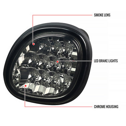 1998-2005 Lexus GS300/GS400/GS430 LED Trunk Lights (Chrome Housing/Smoked Lens)