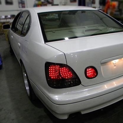 1998-2005 Lexus GS300/GS400/GS430 LED Trunk Lights (Chrome Housing/Smoked Lens)