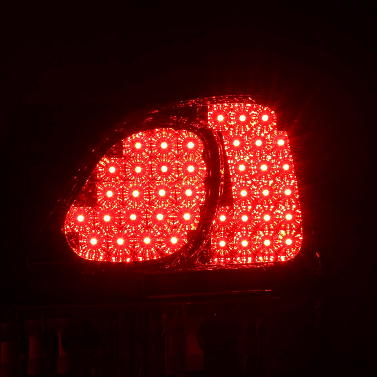 1998-2005 Lexus GS300/GS400/GS430 LED Tail Lights (Chrome Housing/Red Clear Lens)