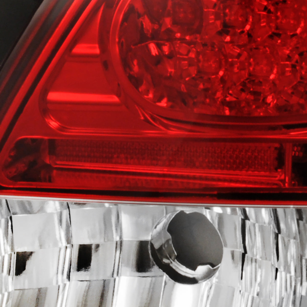 1998-2005 Lexus GS300/GS400/GS430 LED Tail Lights (Chrome Housing/Red Clear Lens)
