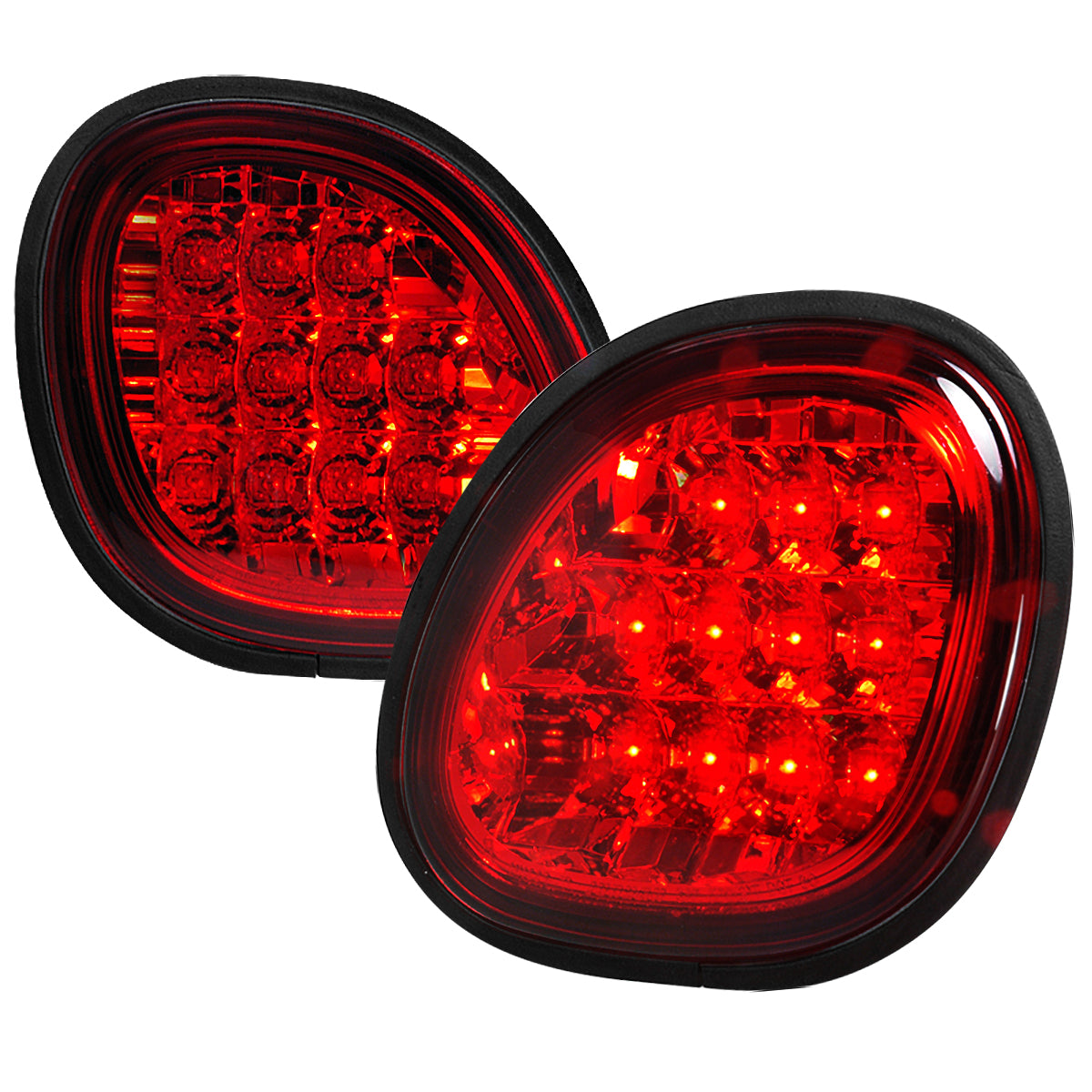 1998-2005 Lexus GS300/GS400/GS430 LED Trunk Lights (Chrome Housing/Red Lens)