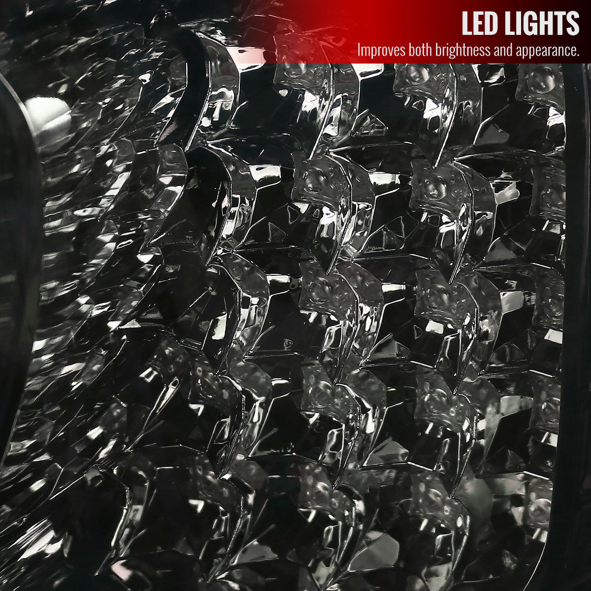1998-2005 Lexus GS300/GS400/GS430 LED Tail Lights & Trunk Lights (Chrome Housing/Red Smoked Lens)