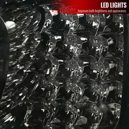 1998-2005 Lexus GS300/GS400/GS430 LED Tail Lights & Trunk Lights (Chrome Housing/Red Smoked Lens)