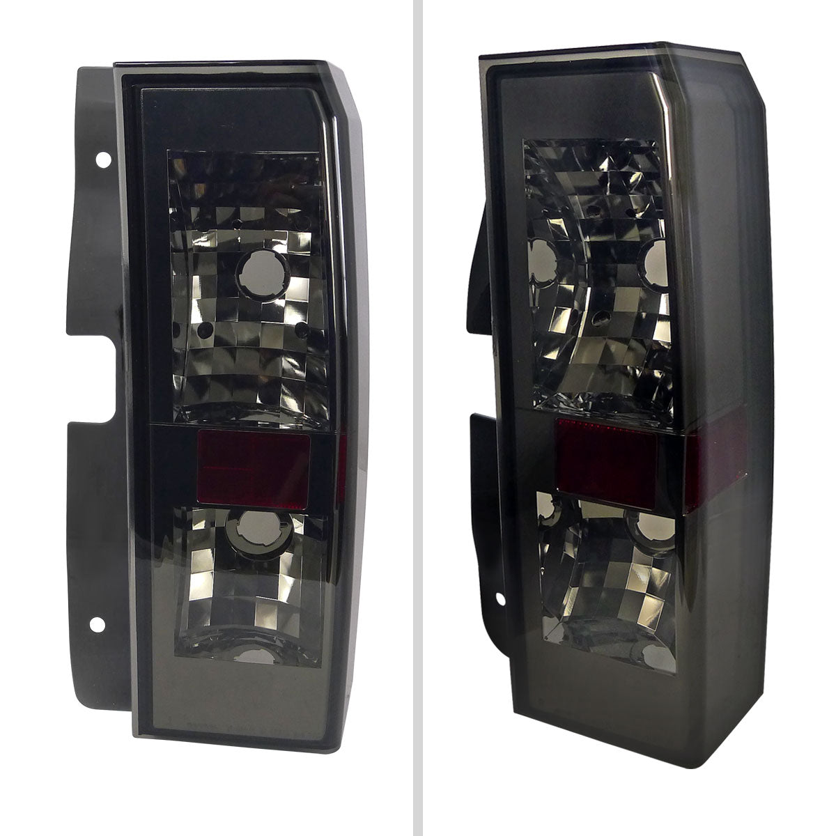 2005-2010 Hummer H3 Tail Lights (Chrome Housing/Smoked Lens)