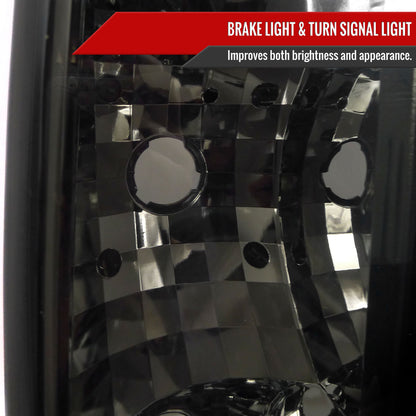 2005-2010 Hummer H3 Tail Lights (Chrome Housing/Smoked Lens)