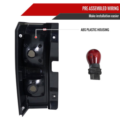 2005-2010 Hummer H3 Tail Lights (Chrome Housing/Smoked Lens)
