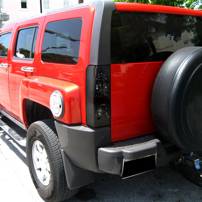 2005-2010 Hummer H3 Tail Lights (Chrome Housing/Smoked Lens)