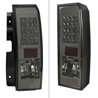 2005-2010 Hummer H3 LED Tail Lights (Chrome Housing/Smoked Lens)