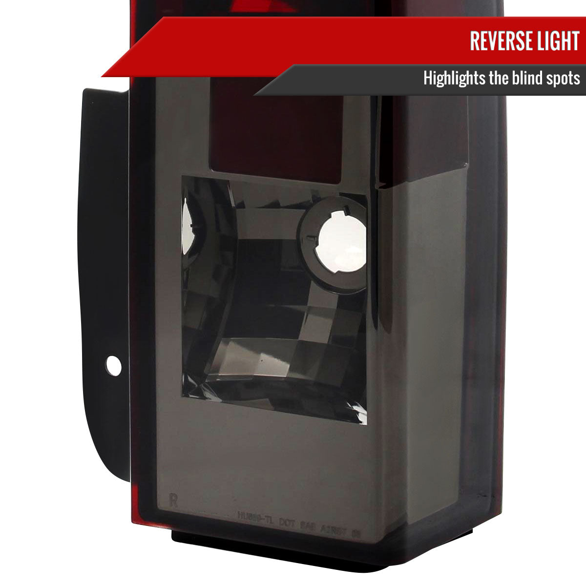 2005-2010 Hummer H3 Tail Lights (Chrome Housing/Red Smoked Lens)