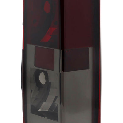2005-2010 Hummer H3 Tail Lights (Chrome Housing/Red Smoked Lens)