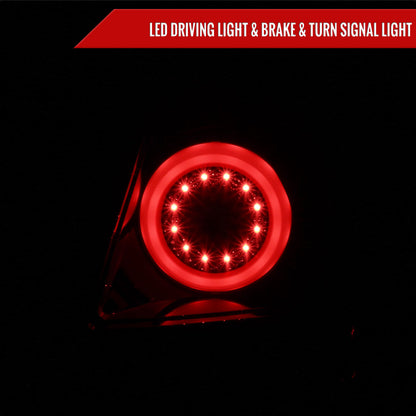 2006-2013 Chevrolet Impala/ 2014-2016 Impala Limited LED Tail Lights (Glossy Black Housing/Smoked Lens)