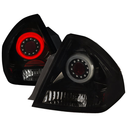 2006-2013 Chevrolet Impala/ 2014-2016 Impala Limited LED Tail Lights (Glossy Black Housing/Smoked Lens)