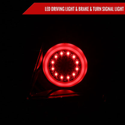 2006-2013 Chevrolet Impala/ 2014-2016 Impala Limited LED Tail Lights (Jet Black Housing/Clear Lens)