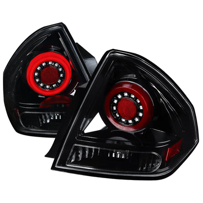 2006-2013 Chevrolet Impala/ 2014-2016 Impala Limited LED Tail Lights (Jet Black Housing/Clear Lens)
