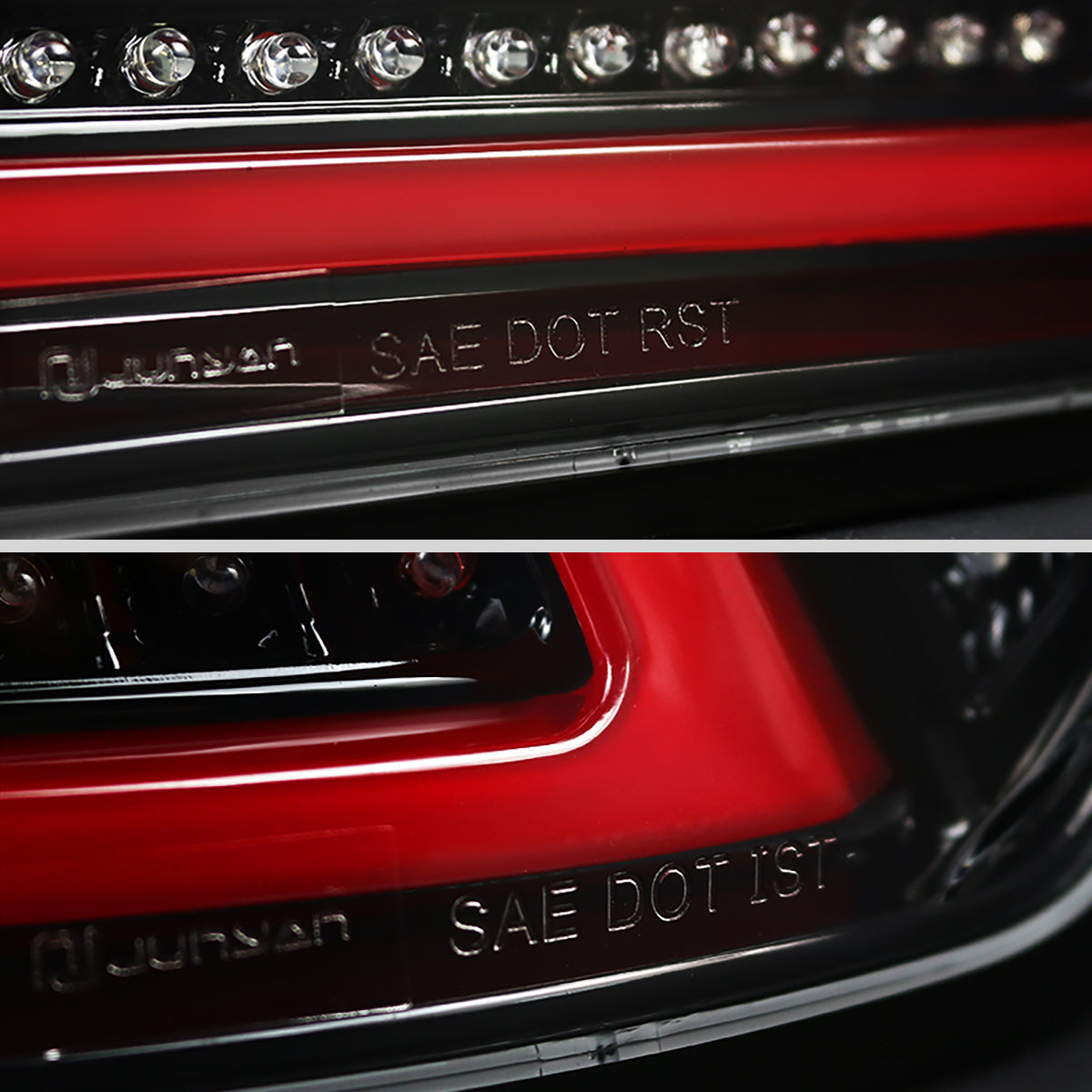 2006-2008 Lexus IS250/IS350 LED Tail Lights & Trunk Lights (Jet Black Housing/Clear Lens)