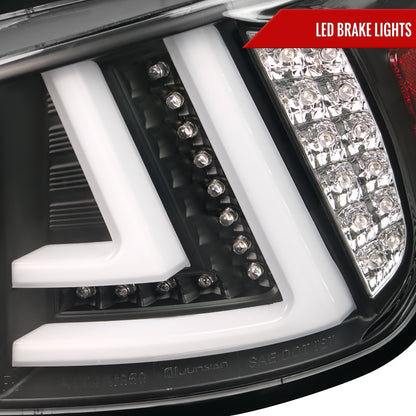 2006-2008 Lexus IS250/IS350 LED Tail and Trunk Lights (Matte Black Housing/Clear Lens)