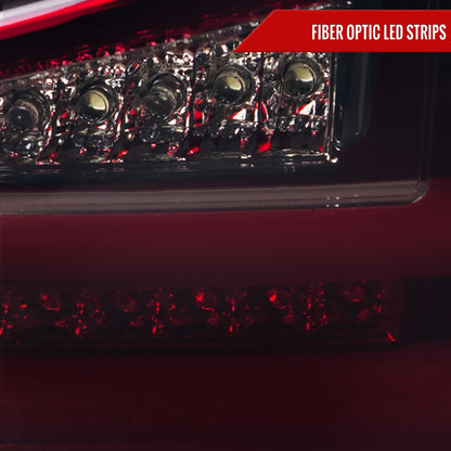 2006-2008 Lexus IS250/IS350 LED Tail Lights & Trunk Lights (Chrome Housing/Red Smoked Lens)