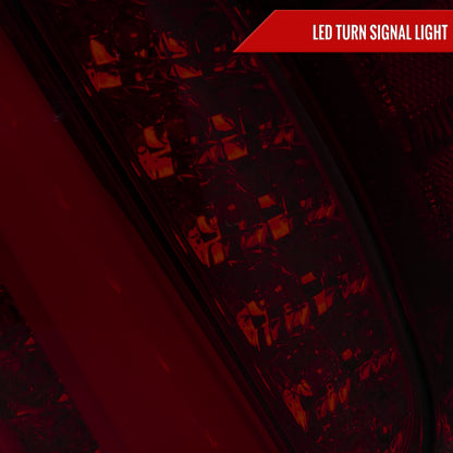 2006-2008 Lexus IS250/IS350 LED Tail Lights & Trunk Lights (Chrome Housing/Red Smoked Lens)