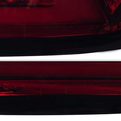 2006-2008 Lexus IS250/IS350 LED Tail Lights & Trunk Lights (Chrome Housing/Red Smoked Lens)