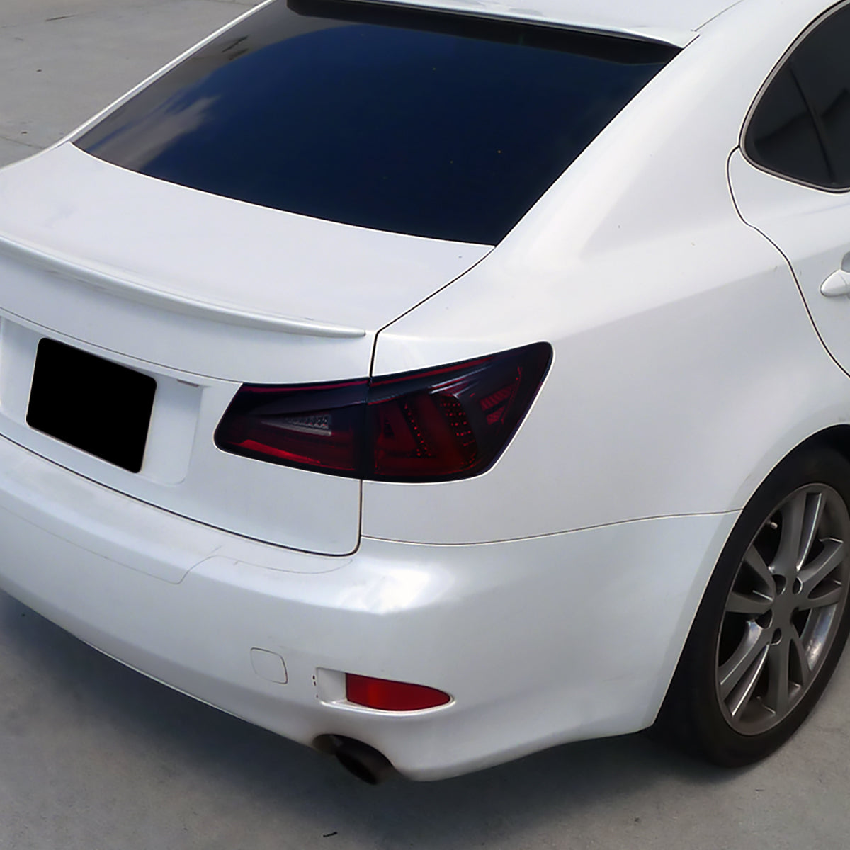 2006-2008 Lexus IS250/IS350 LED Tail Lights & Trunk Lights (Chrome Housing/Red Smoked Lens)