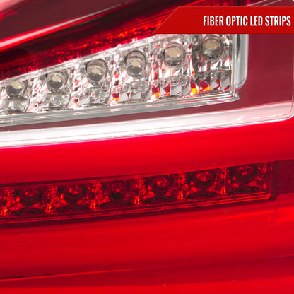 2006-2008 Lexus IS250/IS350 LED Tail Lights & Trunk Lights (Chrome Housing/Red Lens)