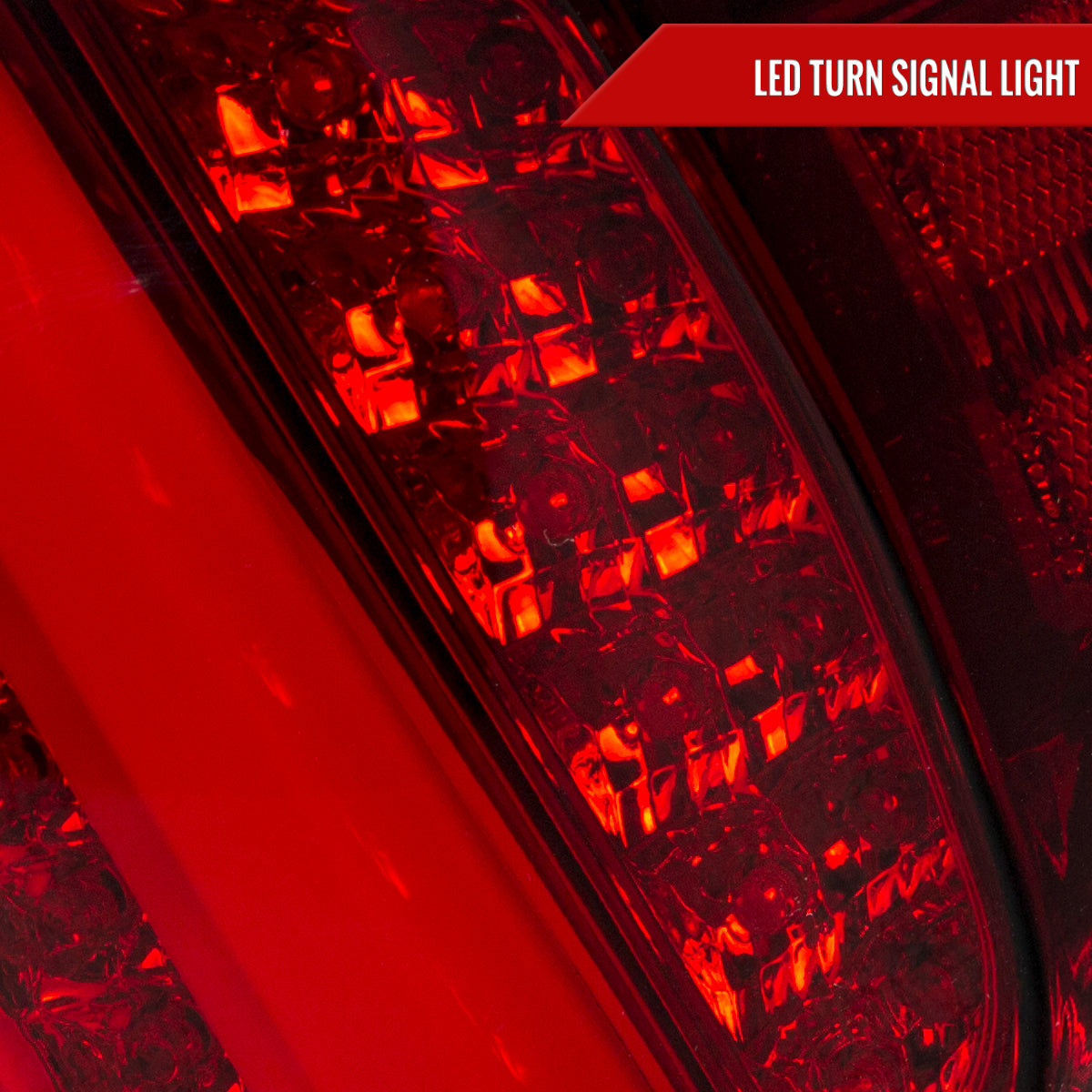 2006-2008 Lexus IS250/IS350 LED Tail Lights & Trunk Lights (Chrome Housing/Red Lens)