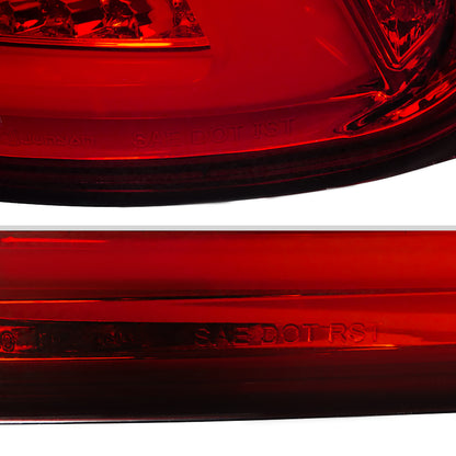 2006-2008 Lexus IS250/IS350 LED Tail Lights & Trunk Lights (Chrome Housing/Red Lens)