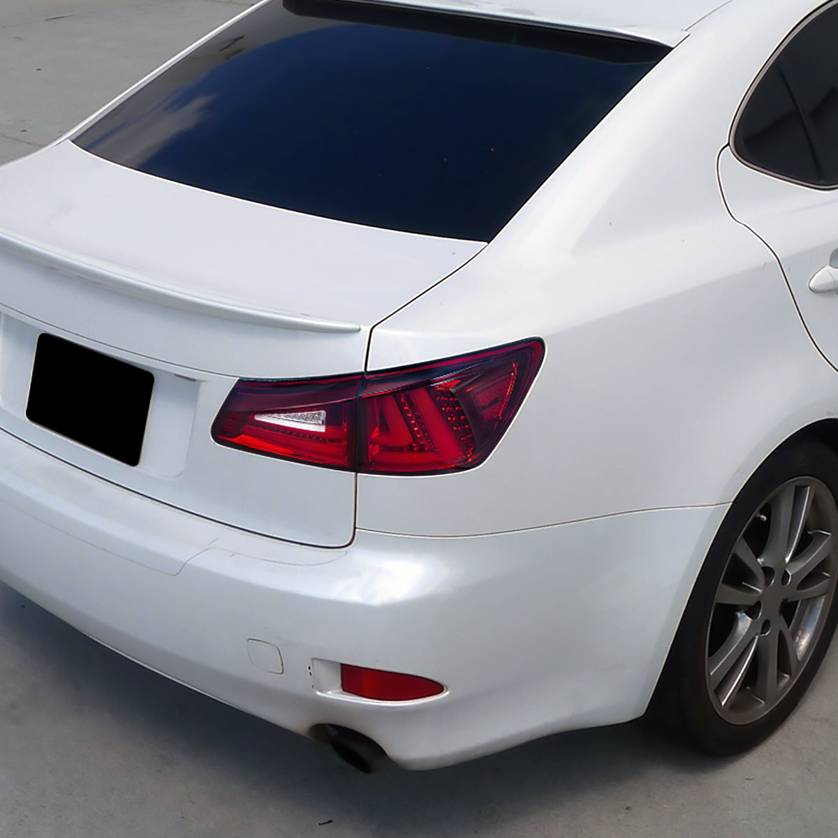 2006-2008 Lexus IS250/IS350 LED Tail Lights & Trunk Lights (Chrome Housing/Red Lens)