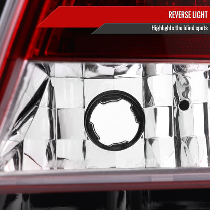2001-2005  Lexus IS300 LED Tail Lights (Chrome Housing/Red Clear Lens)