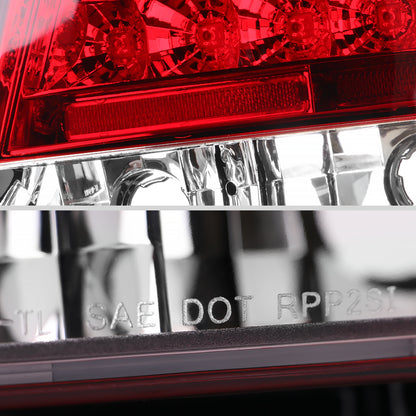 2001-2005  Lexus IS300 LED Tail Lights (Chrome Housing/Red Clear Lens)