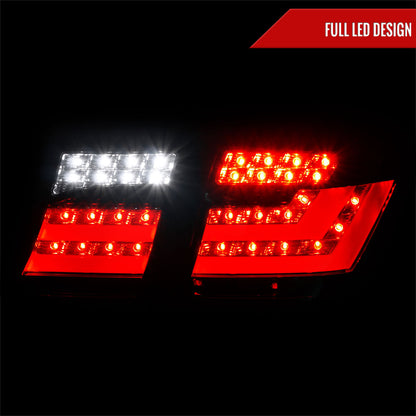 2007-2009 Lexus LS460 LED Tail Lights + Trunk Lights (Chrome Housing/Smoked Lens)