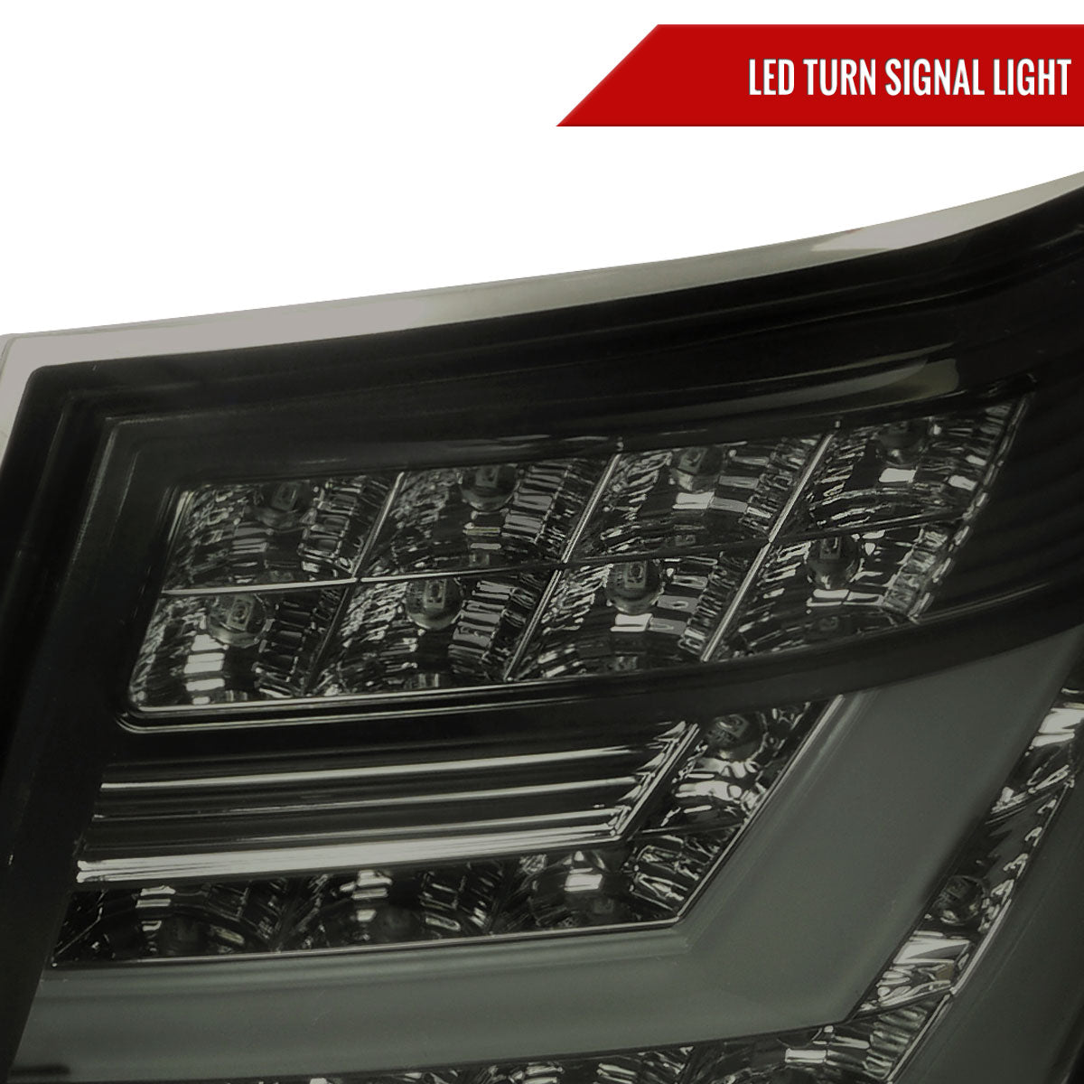 2007-2009 Lexus LS460 LED Tail Lights + Trunk Lights (Chrome Housing/Smoked Lens)