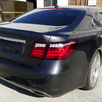 2007-2009 Lexus LS460 LED Tail Lights & Trunk Lights (Chrome Housing/Red Lens)