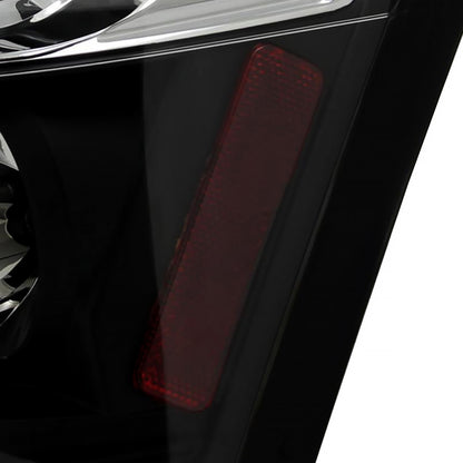2005-2008 Dodge Magnum Tail Lights (Matte Black Housing/Clear Lens)
