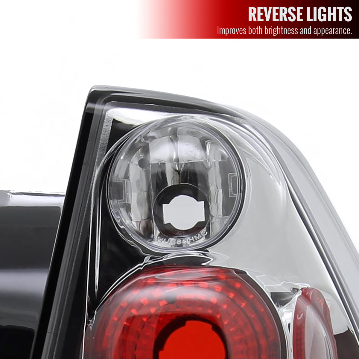 2004-2007 Chevrolet Malibu Tail Lights (Chrome Housing/Clear Lens)