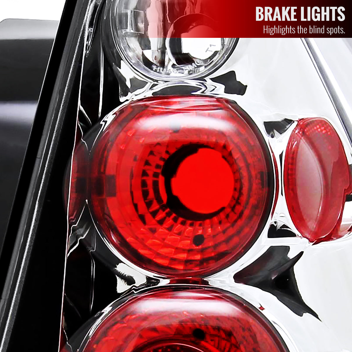 2004-2007 Chevrolet Malibu Tail Lights (Chrome Housing/Clear Lens)