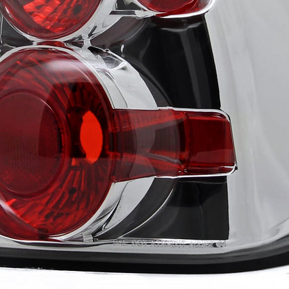 2004-2007 Chevrolet Malibu Tail Lights (Chrome Housing/Clear Lens)