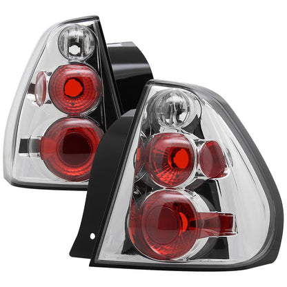 2004-2007 Chevrolet Malibu Tail Lights (Chrome Housing/Clear Lens)