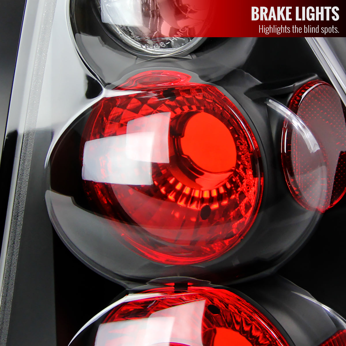 2004-2007 Chevrolet Malibu Tail Lights (Matte Black Housing/Clear Lens)