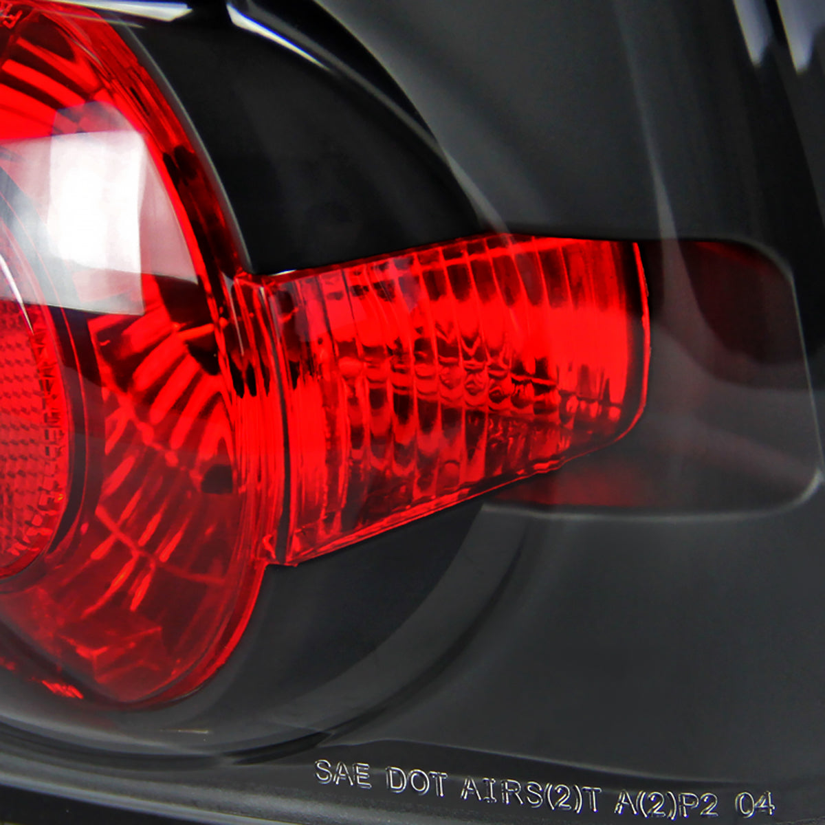 2004-2007 Chevrolet Malibu Tail Lights (Matte Black Housing/Clear Lens)