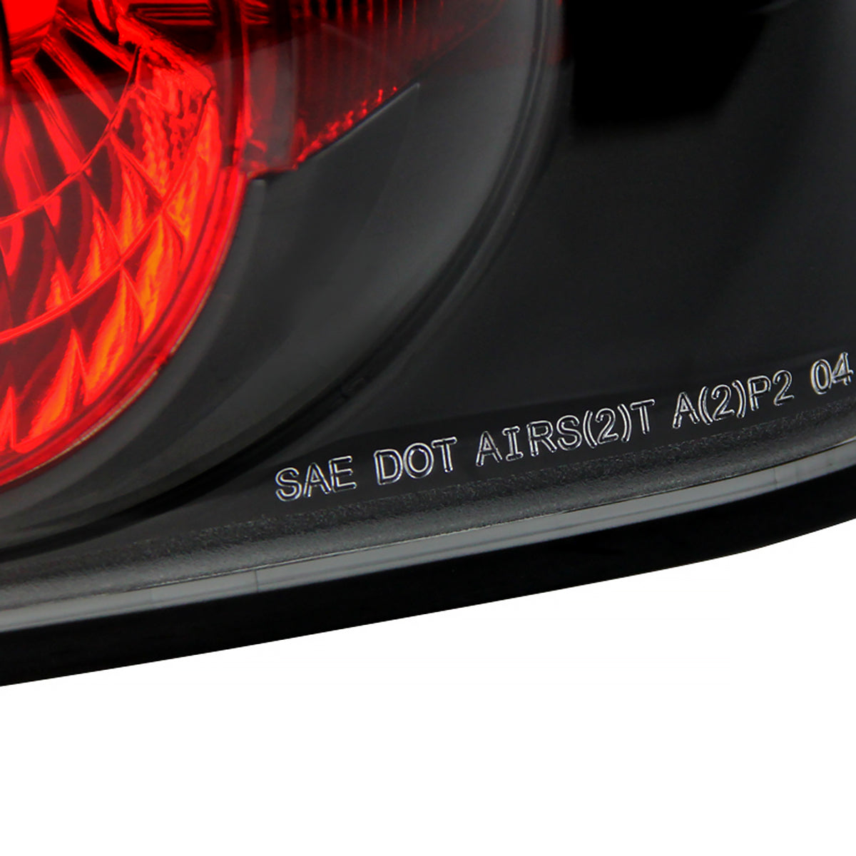 2004-2007 Chevrolet Malibu Tail Lights (Matte Black Housing/Clear Lens)