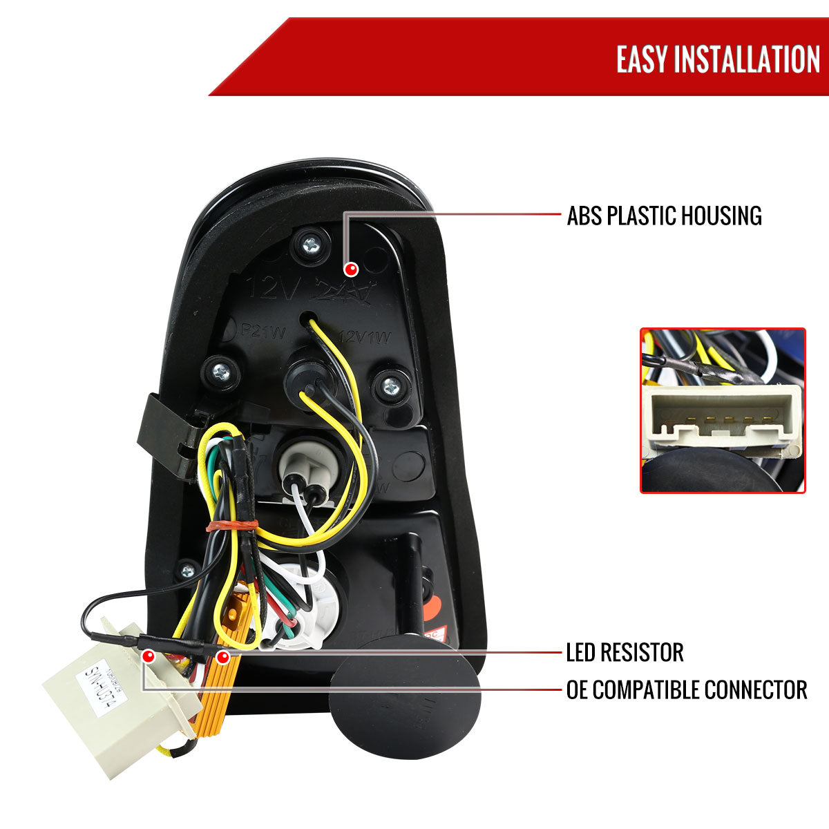 2005-2006 Mini Cooper S LED Tail Lights (Chrome Housing/Smoked Lens)