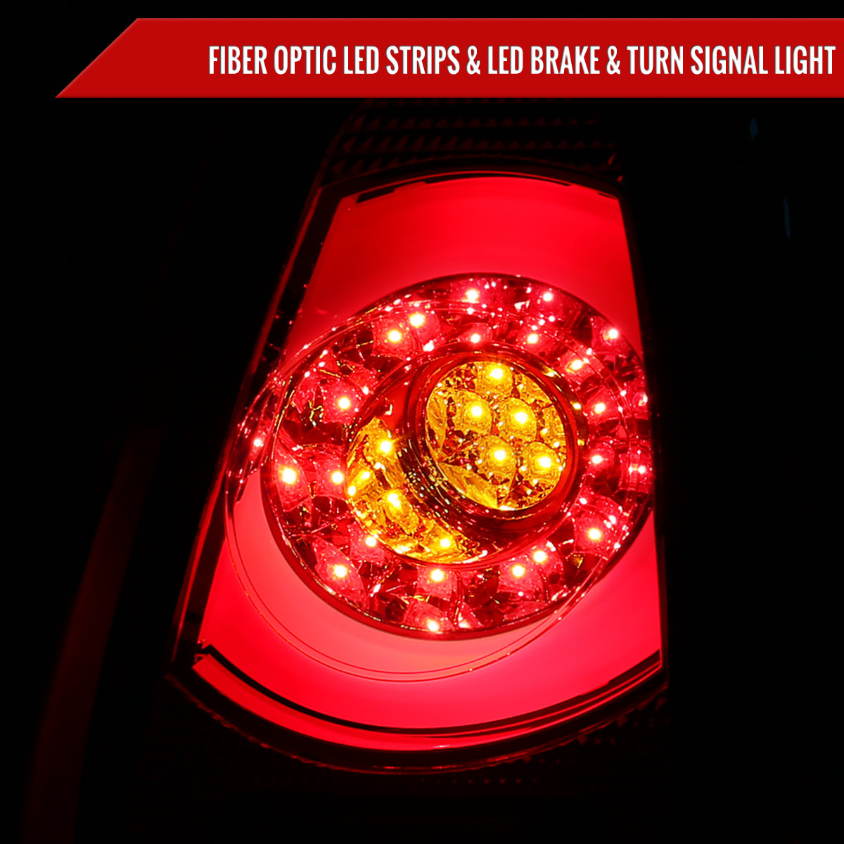 2011-2015 Mini Cooper Base S Hatchback/Convertible LED Tail Lights (Chrome Housing/Red Lens)
