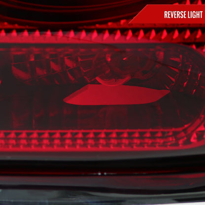 2011-2015 Mini Cooper Base S Hatchback/Convertible LED Tail Lights (Chrome Housing/Red Lens)
